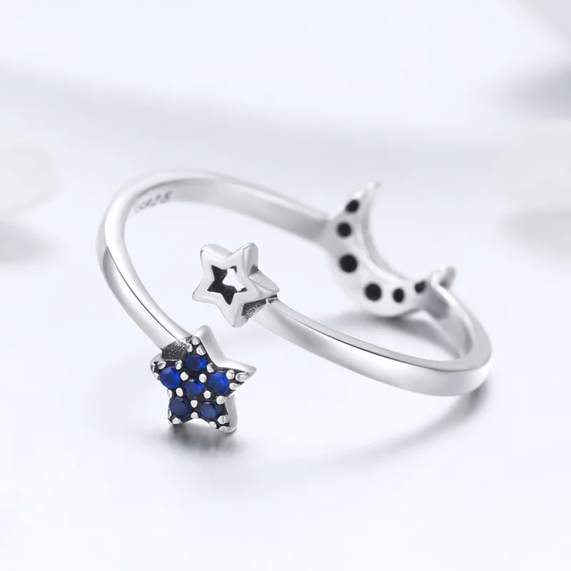 (afbeelding voor) Pandora Style Sterrenhemel Open Ring - SCR437 - Bekijken 5