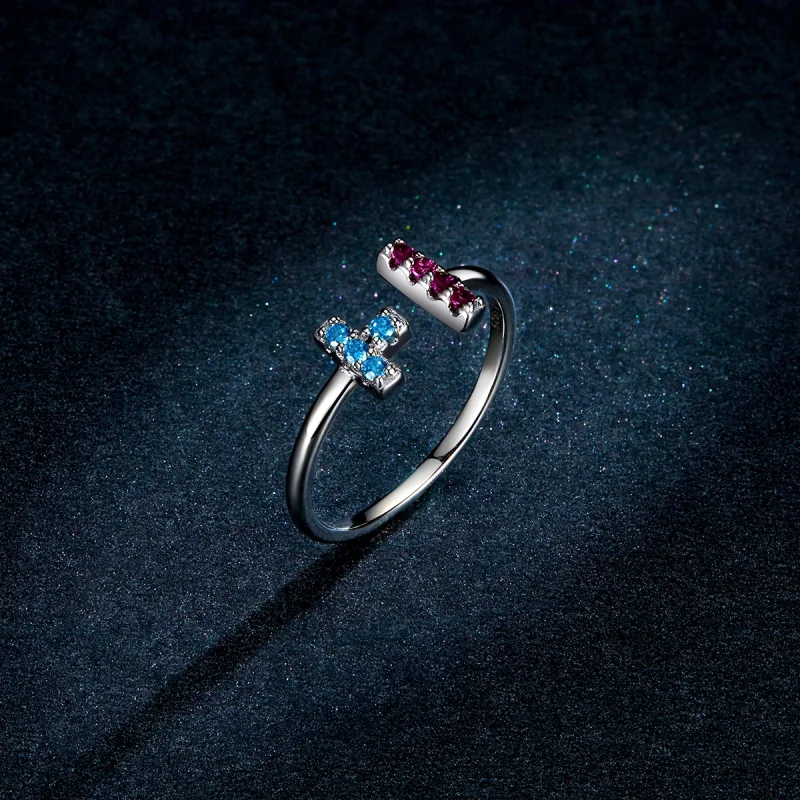 (afbeelding voor) Pandora Style Tetris Open Ring - BSR114 - Bekijken 5