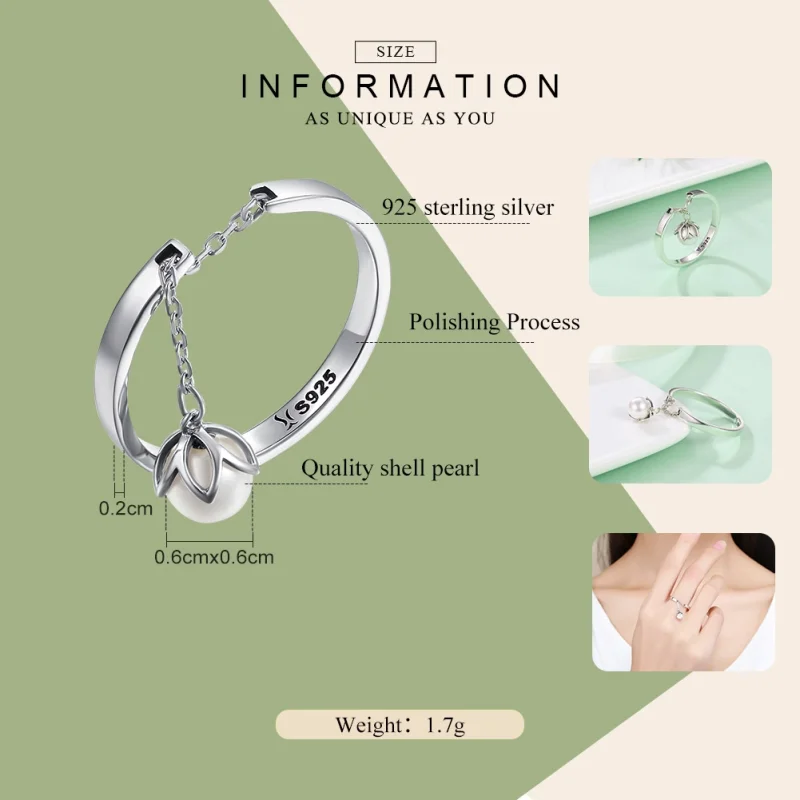 (afbeelding voor) Pandora Style Tranen van bloemen Open Ring - SCR165 - Bekijken 2