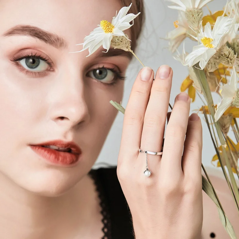 (afbeelding voor) Pandora Style Tranen van bloemen Open Ring - SCR165 - Bekijken 5