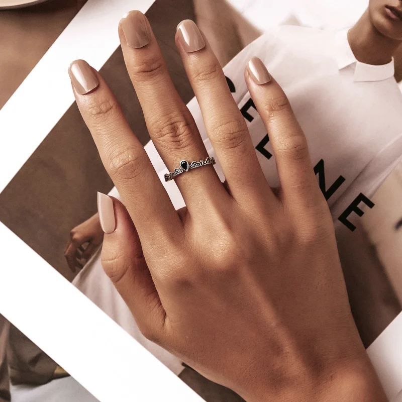 (afbeelding voor) Pandora Style Vintage patroon - waterdruppels Open Ring - SCR767 - Bekijken 5