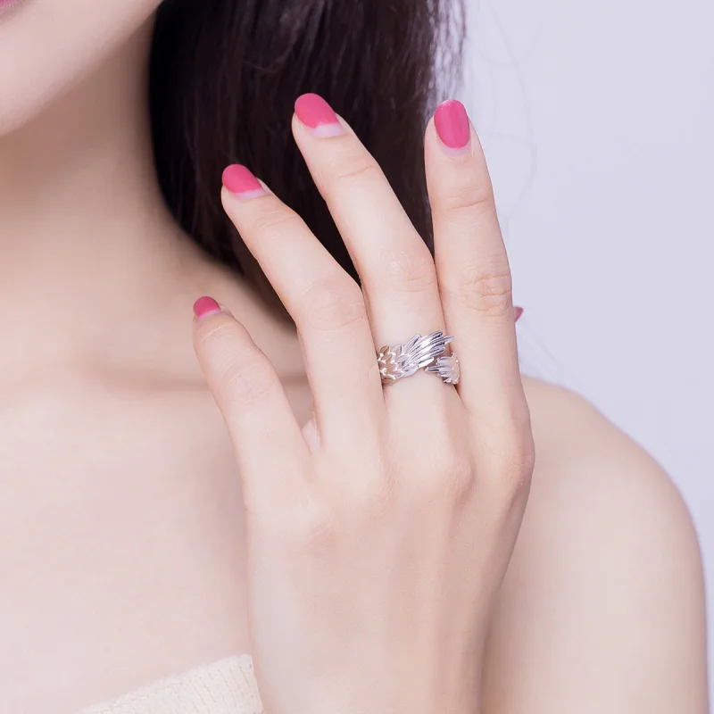 (afbeelding voor) Pandora Style Vleugels van Hoop Open Ring - SCR512 - Bekijken 7