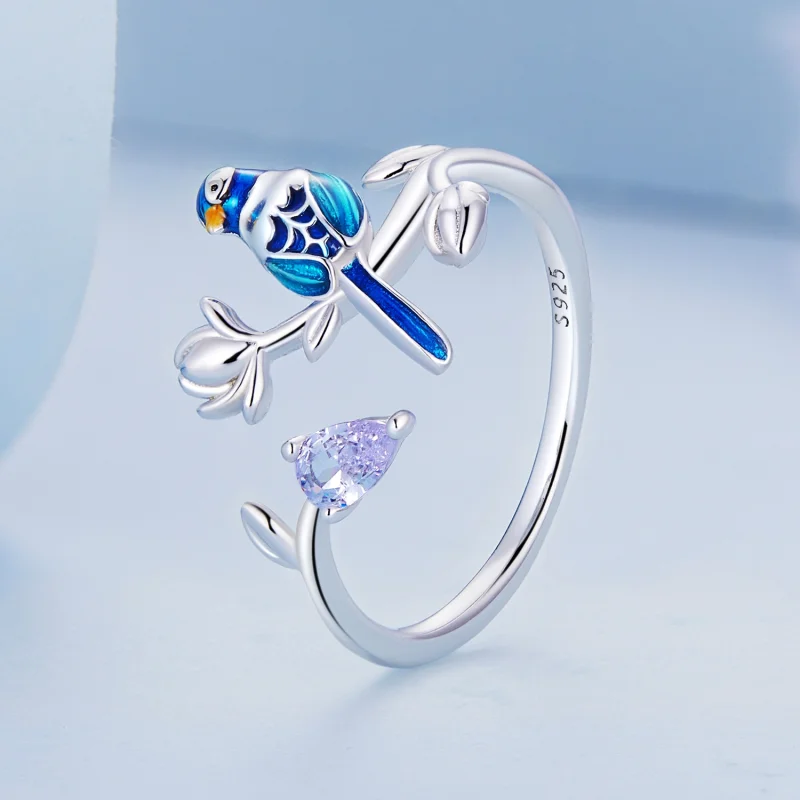 (afbeelding voor) Pandora Style Vogel Open Ring - BSR288 - Bekijken 2