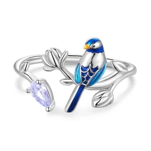 (afbeelding voor) Pandora Style Vogel Open Ring - BSR288