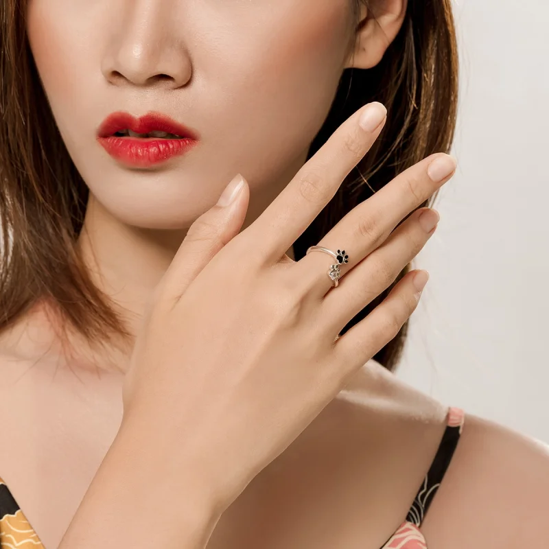 (afbeelding voor) Pandora Style vriendschappen Open Ring - SCR605 - Bekijken 5