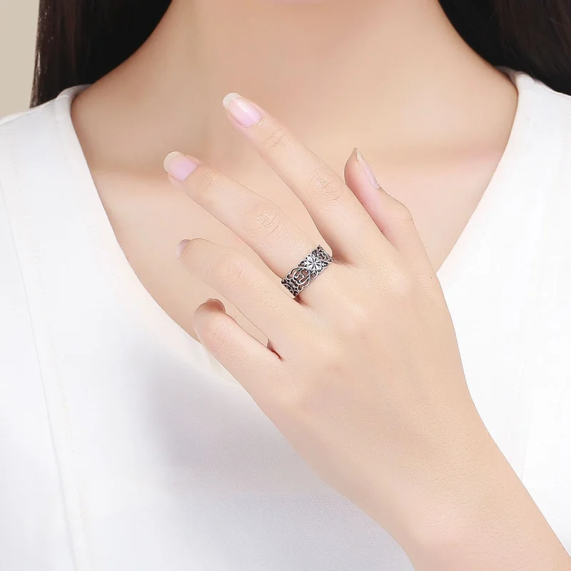 (afbeelding voor) Pandora Style Wijnoogst Open Ring - SCR500 - Bekijken 7