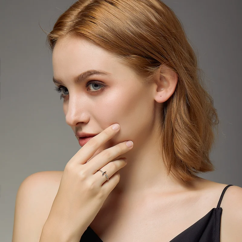 (afbeelding voor) Pandora Style Zeemeermin Traan Open Ring - SCR618-A - Bekijken 7