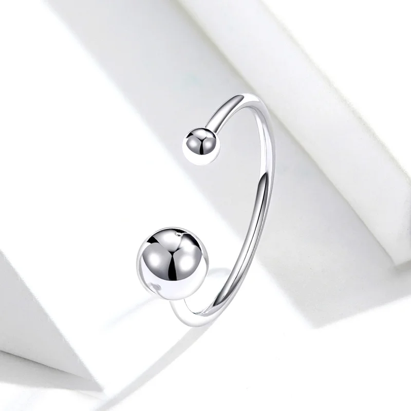 (afbeelding voor) Pandora Style Zilveren bal Open Ring - SCR575 - Bekijken 2