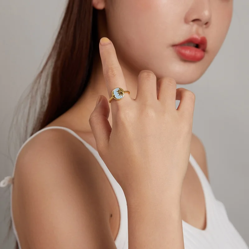 (afbeelding voor) Pandora Style Zon en Maan schijnen samen Open Ring - SCR732 - Bekijken 8