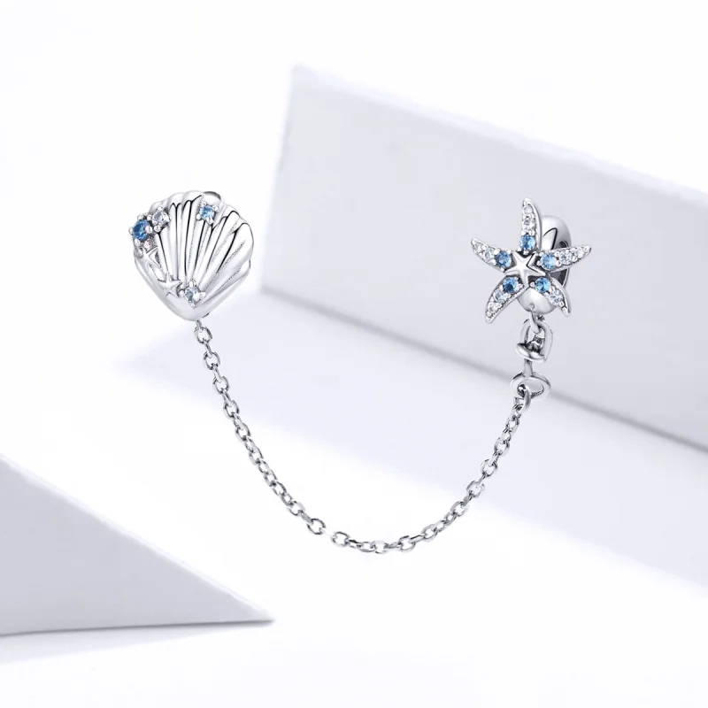 (afbeelding voor) Pandora Style Diepzeester Veiligheidsketting - SCC1478 - Bekijken 2