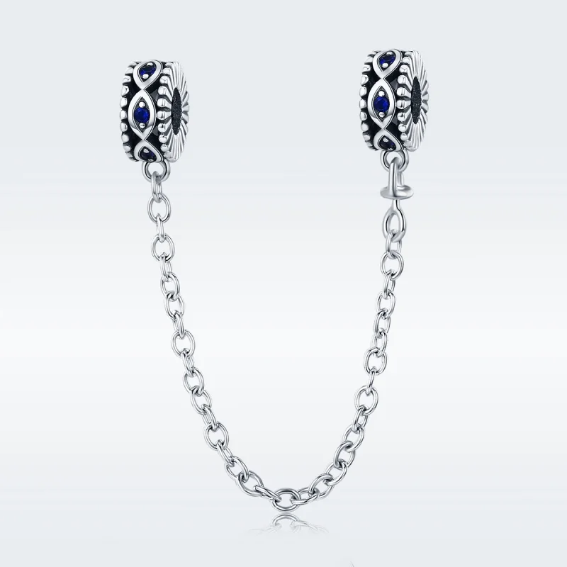 (afbeelding voor) Pandora Style Duivelsoog Veiligheidsketting - SCC617 - Bekijken 2