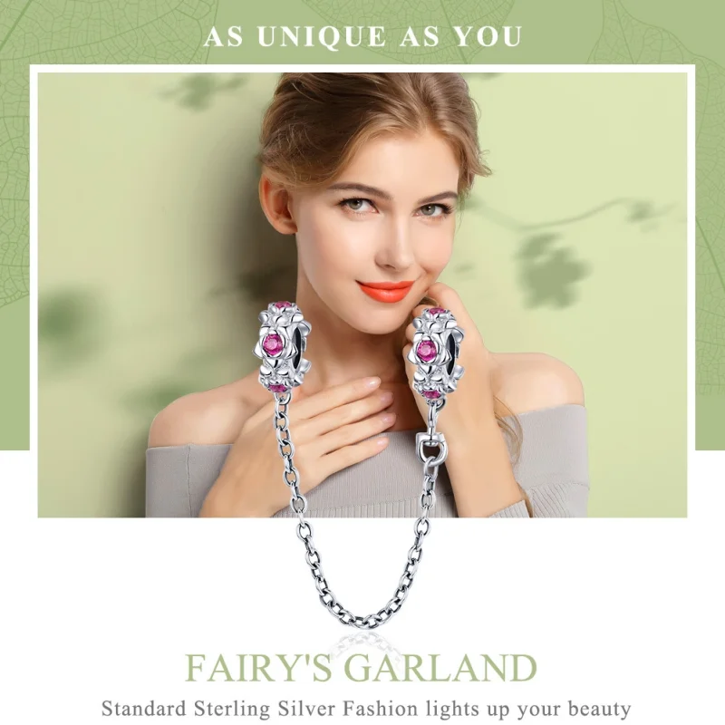 (afbeelding voor) Pandora Style Fairy's Guirlande Veiligheidsketting - BSC035 - Bekijken 6