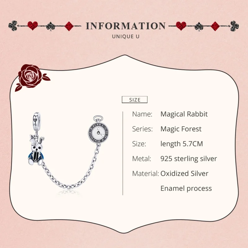 (afbeelding voor) Pandora Style Haas Veiligheidsketting - SCC1443 - Bekijken 7