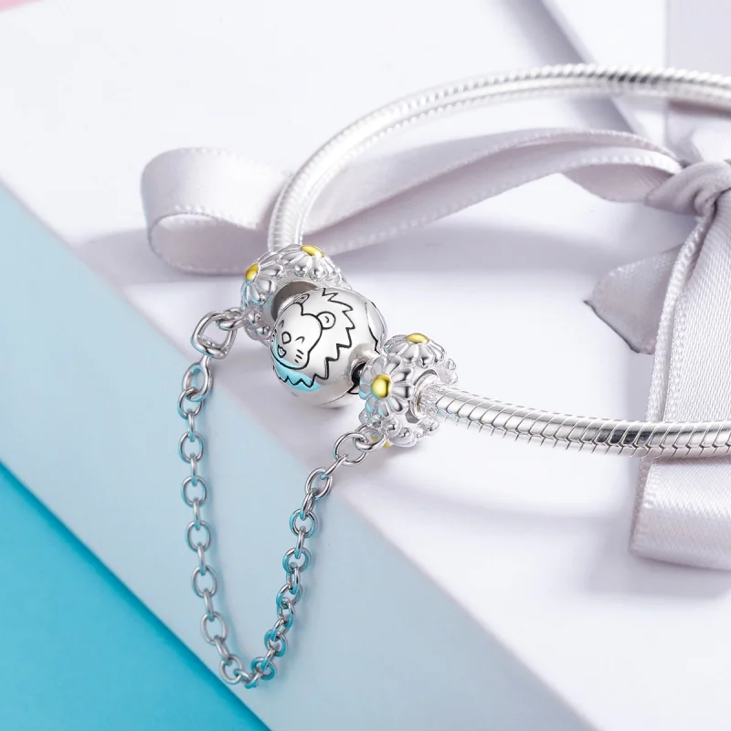 (afbeelding voor) Pandora Style Madeliefje Veiligheidsketting - SCC618 - Bekijken 5