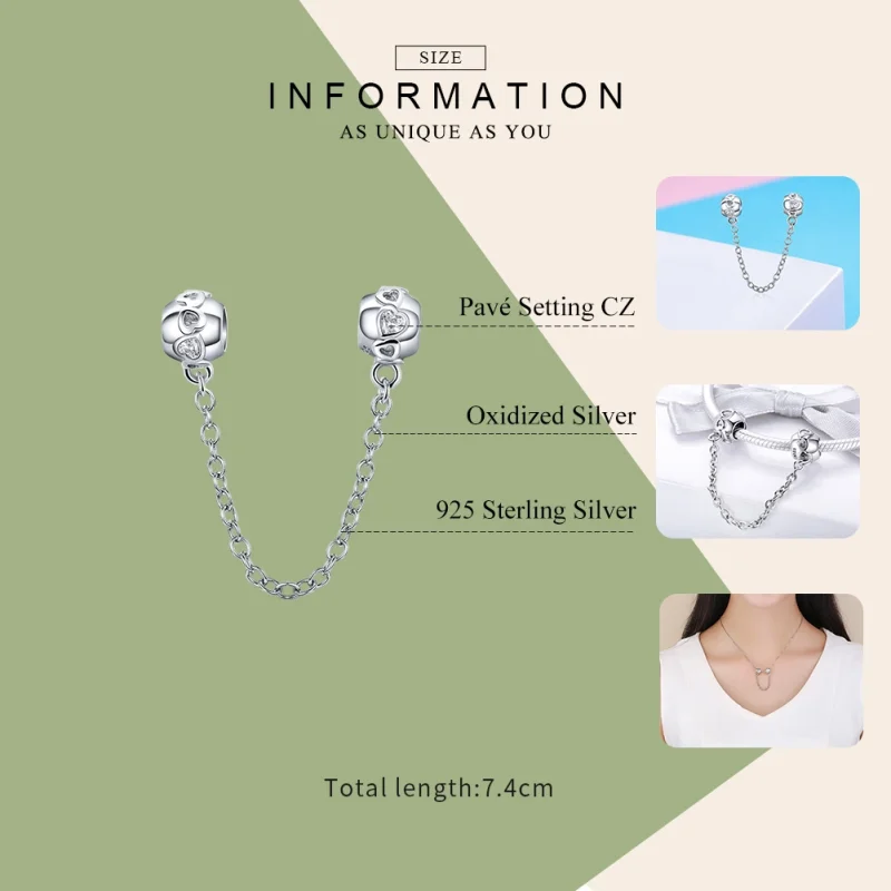 (afbeelding voor) Pandora Style Schattig Veiligheidsketting - SCC736 - Bekijken 7