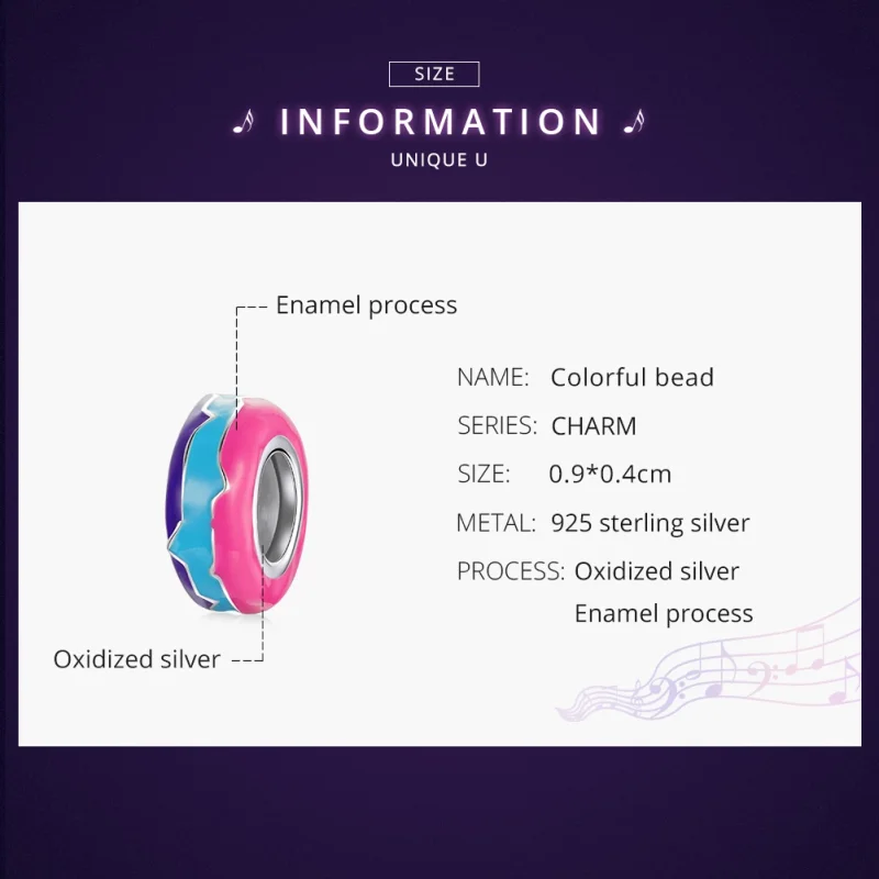 (afbeelding voor) Pandora Style Cyberpunk - oogverblindende kralen Spacer Bedel - SCC1843 - Bekijken 6
