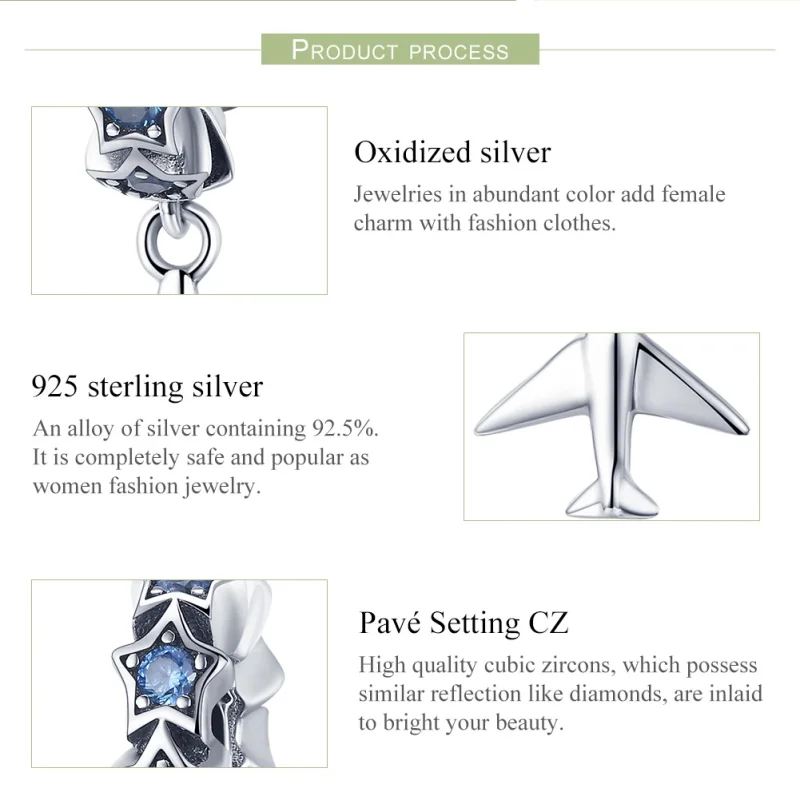 (afbeelding voor) Pandora Style Droom van reizen Spacer Bedel - SCC882 - Bekijken 7