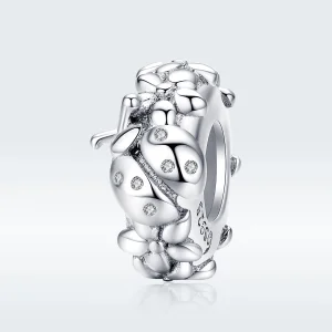 (afbeelding voor) Pandora Style Lieveheersbeestje Spacer Bedel - BSC112