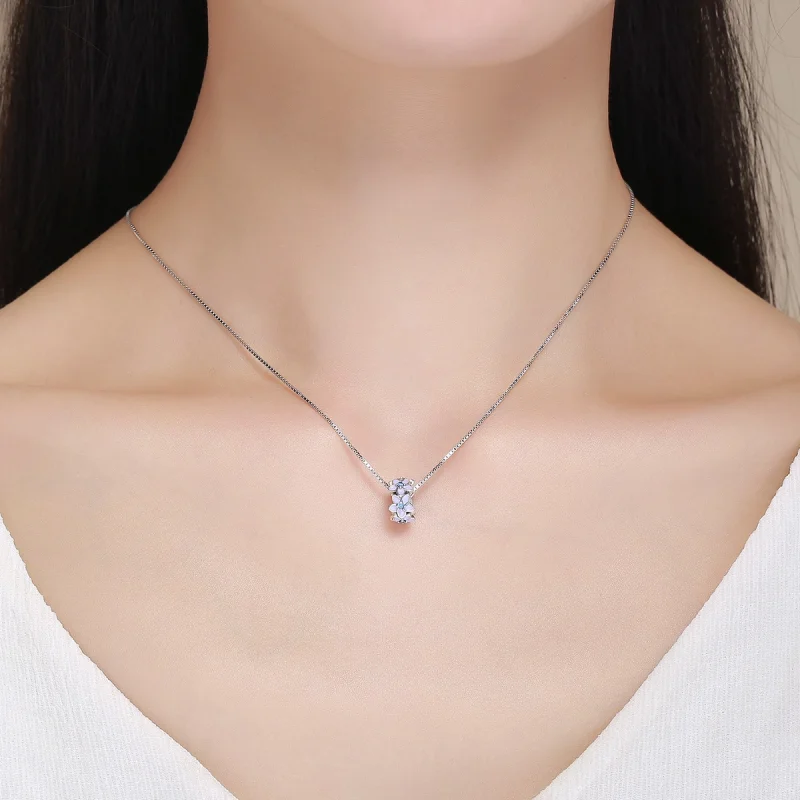 (afbeelding voor) Pandora Style Paarse bloemen Spacer Bedel - SCC601 - Bekijken 6