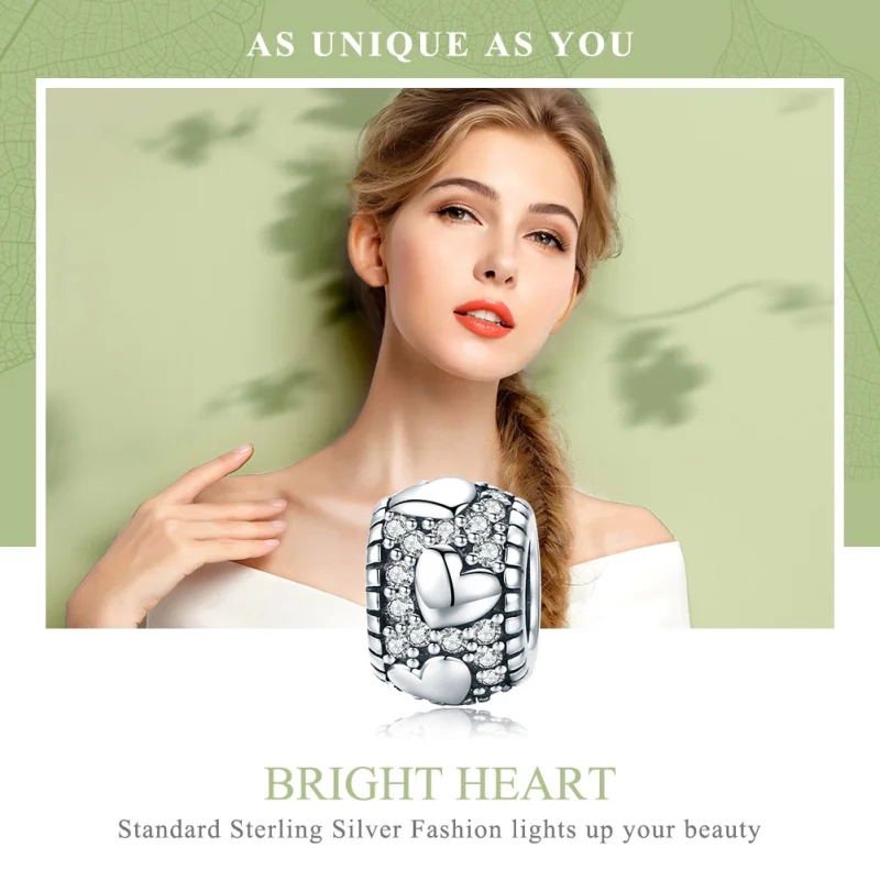(afbeelding voor) Pandora Style Schijn in mijn hart Spacer Bedel - SCC798 - Bekijken 6