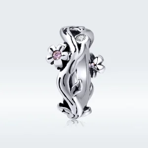 (afbeelding voor) Pandora Style Vinger Hart Spacer Bedel - SCC1448