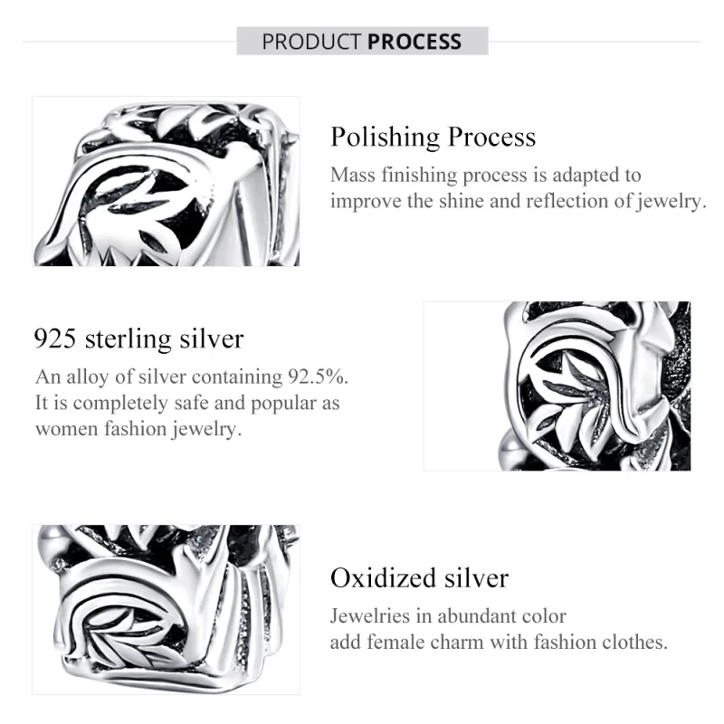 (afbeelding voor) Pandora Style Vintage wijnstokken Spacer Bedel - SCC1601 - Bekijken 7