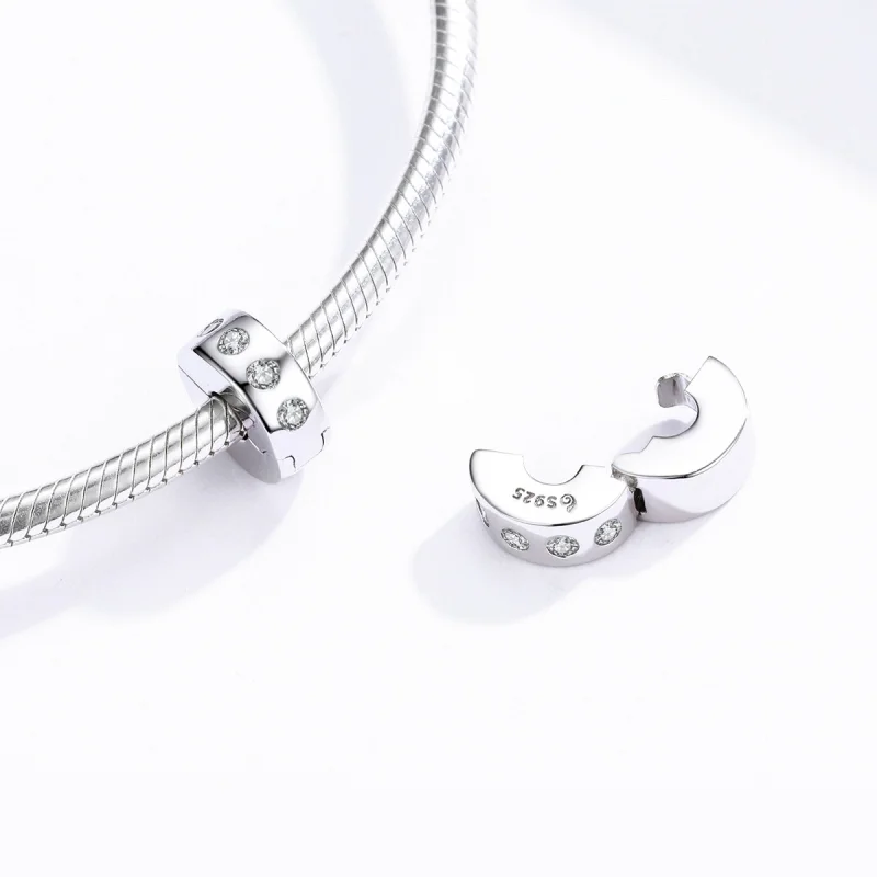 (afbeelding voor) Pandora Style Zirkonia Spacer Bedel - BSC165 - Bekijken 4