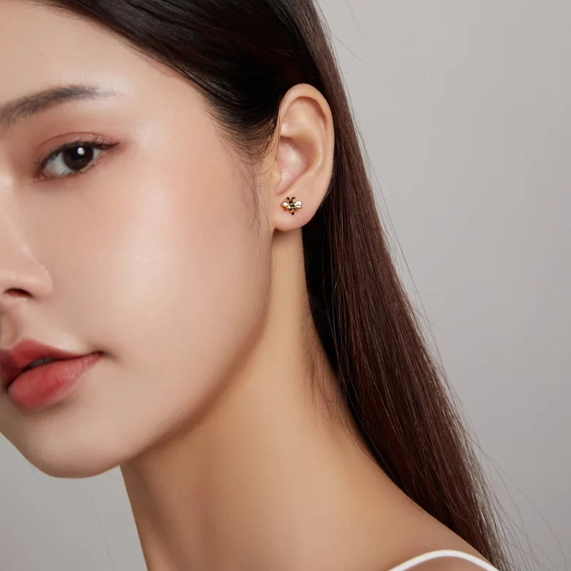 (afbeelding voor) Pandora Style Bij Oorknopjes - SCE1182 - Bekijken 6