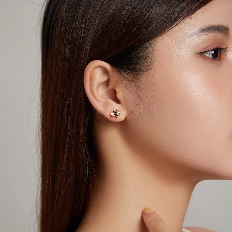 (afbeelding voor) Pandora Style Bij Oorknopjes - SCE1182 - Bekijken 7