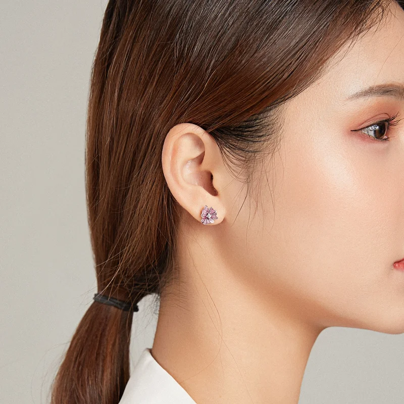 (afbeelding voor) Pandora Style Bloeiende meeldraden Oorknopjes - BSE471 - Bekijken 8