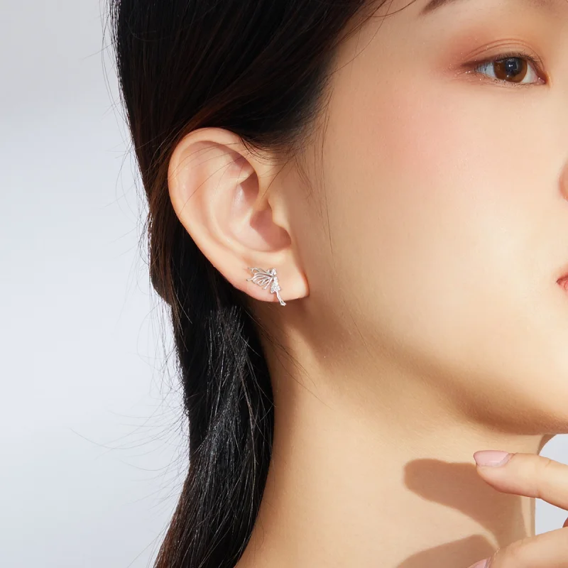 (afbeelding voor) Pandora Style Bloem Elf Oorknopjes - BSE338 - Bekijken 5