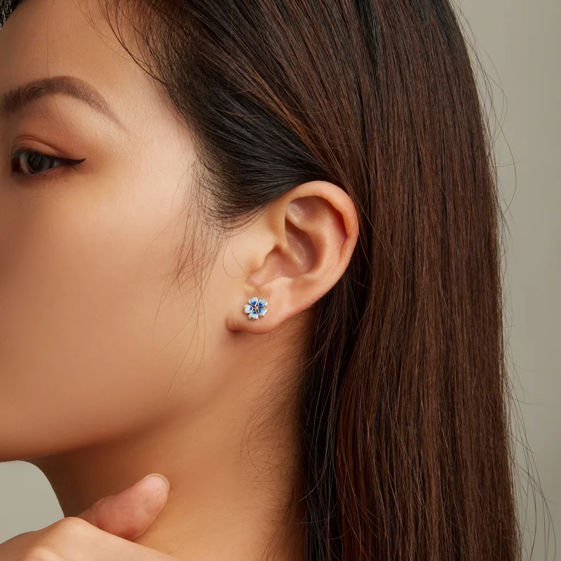 (afbeelding voor) Pandora Style Bloemen Oorknopjes - SCE1513 - Bekijken 6