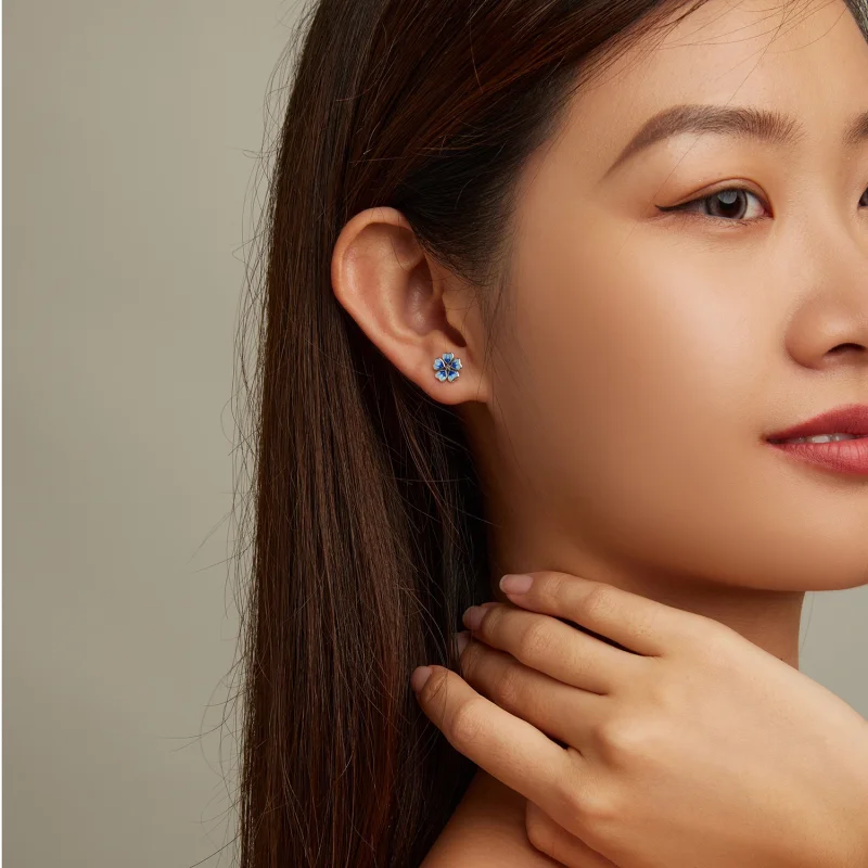 (afbeelding voor) Pandora Style Bloemen Oorknopjes - SCE1513 - Bekijken 7