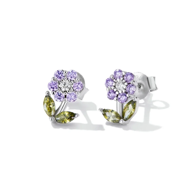 (afbeelding voor) Pandora Style Delicate bloemen Oorknopjes - BSE592-VT - Bekijken 2