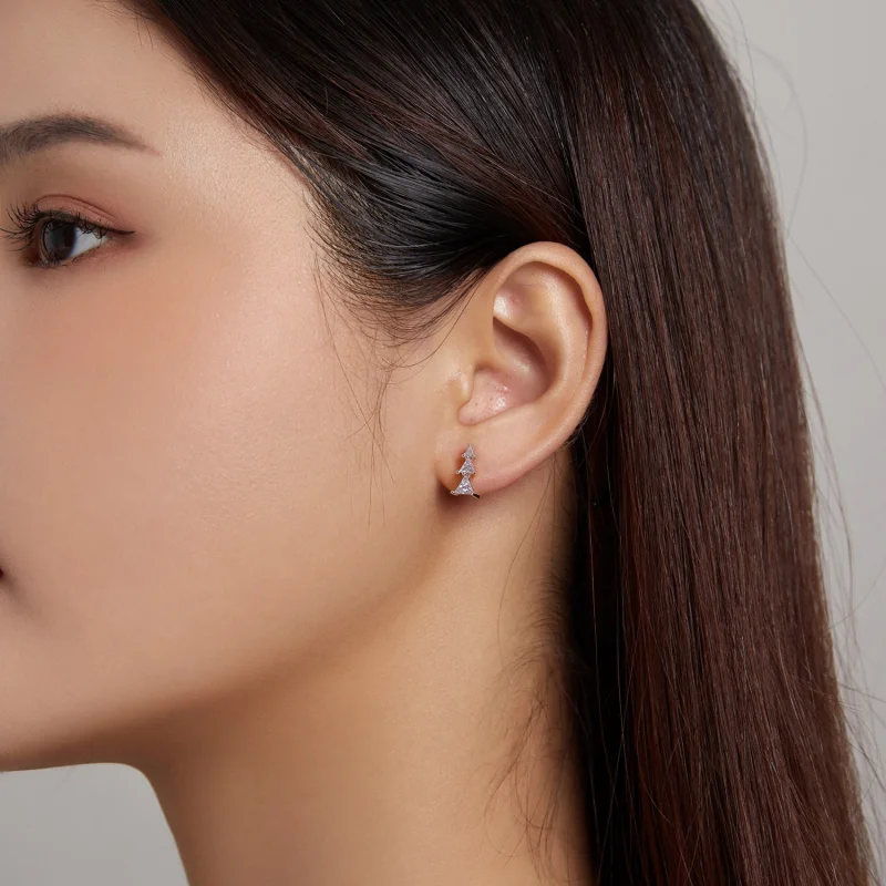 (afbeelding voor) Pandora Style Delicate kerstboom Oorknopjes - SCE1268-A - Bekijken 4