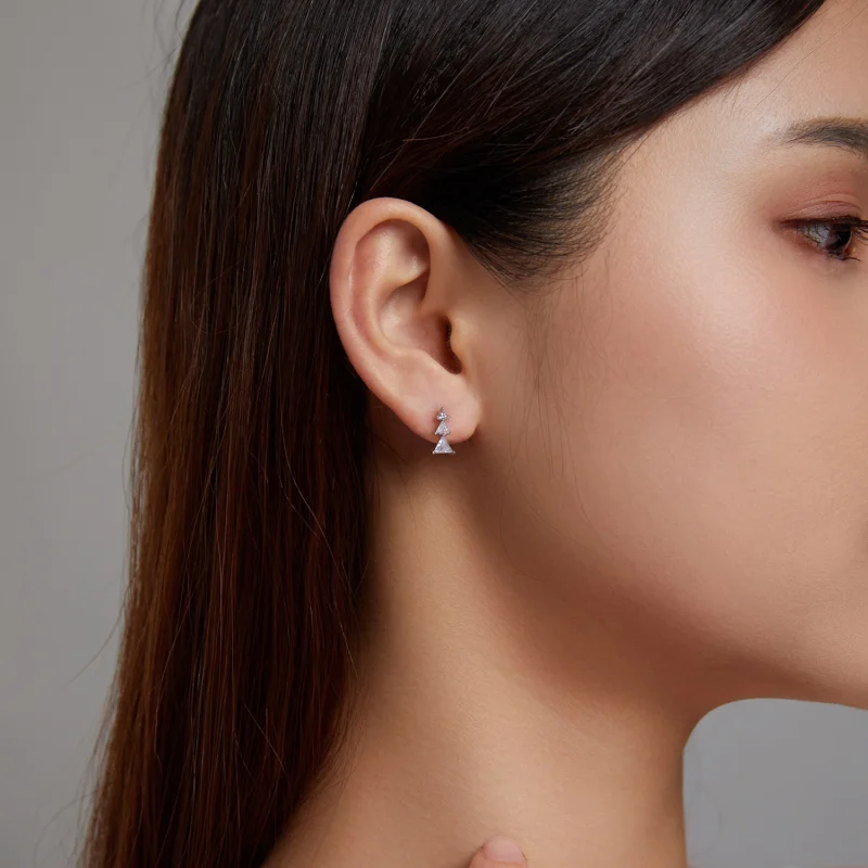 (afbeelding voor) Pandora Style Delicate kerstboom Oorknopjes - SCE1268-A - Bekijken 5