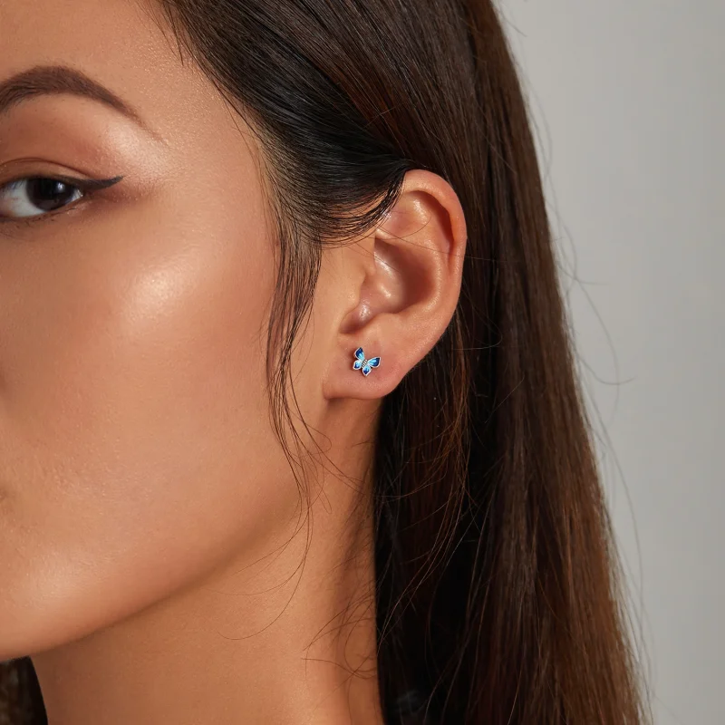 (afbeelding voor) Pandora Style Delicate vlinder Oorknopjes - SCE1285 - Bekijken 6