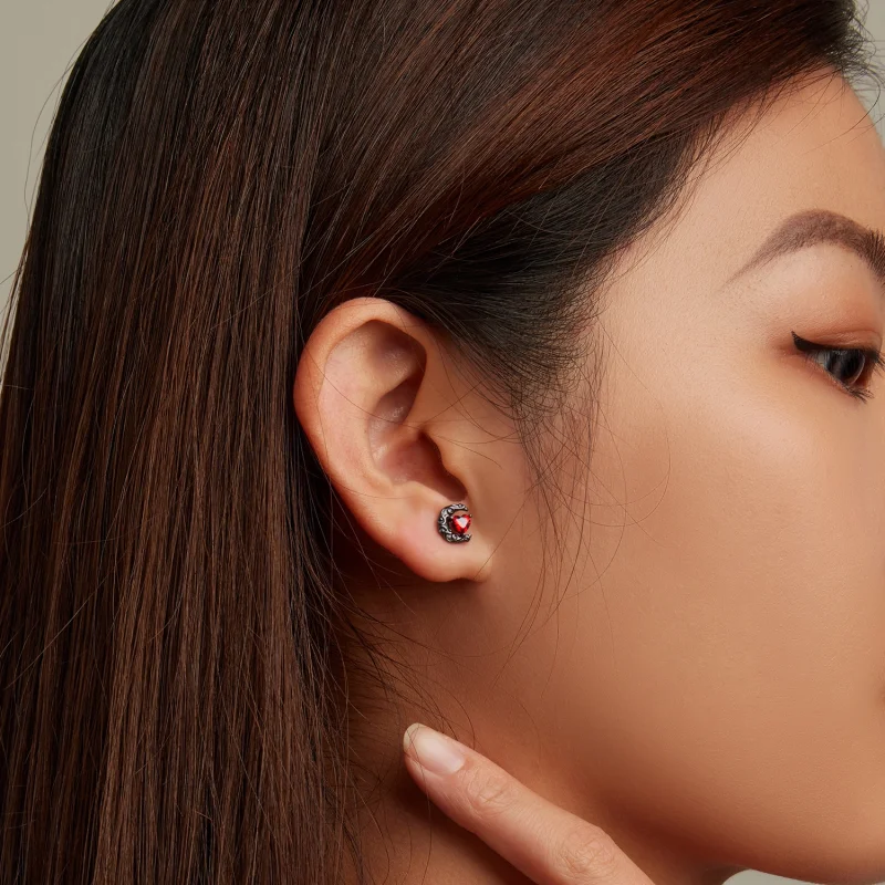 (afbeelding voor) Pandora Style Donkere Nacht Maanlicht Oorknopjes - SCE1519 - Bekijken 7