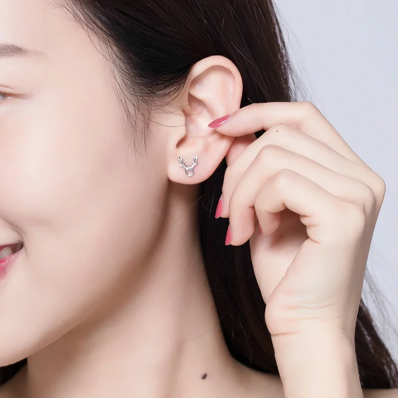 (afbeelding voor) Pandora Style Gewei Oorknopjes - BSE116 - Bekijken 7