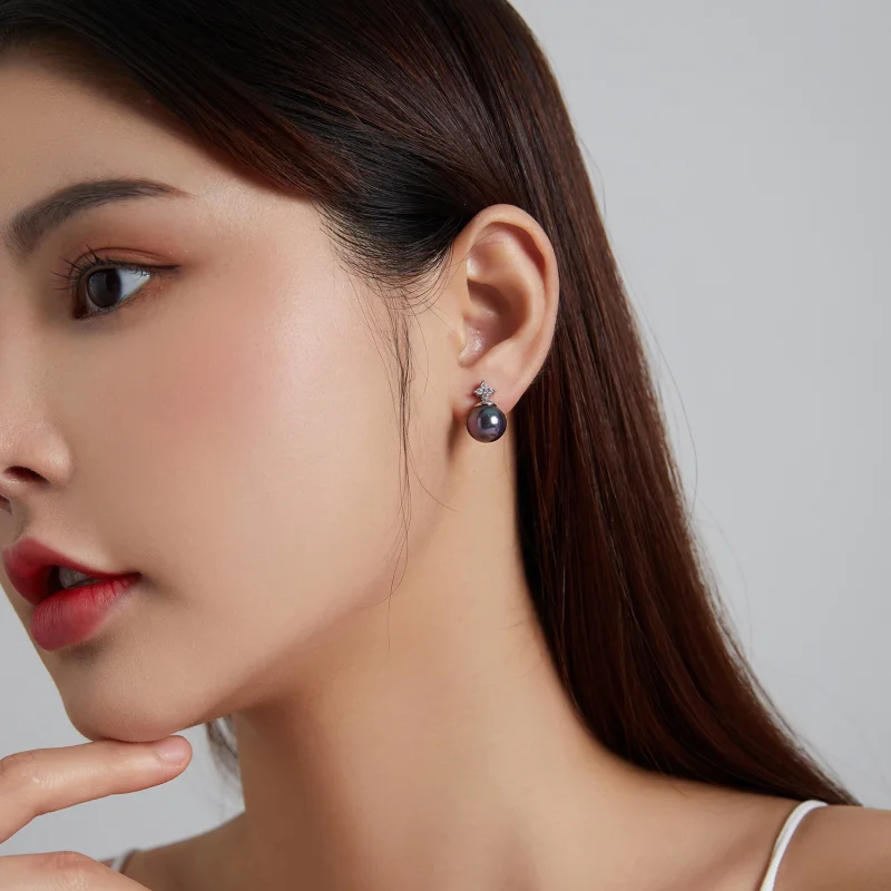 (afbeelding voor) Pandora Style Glimmende kralen Oorknopjes - BSE498 - Bekijken 6