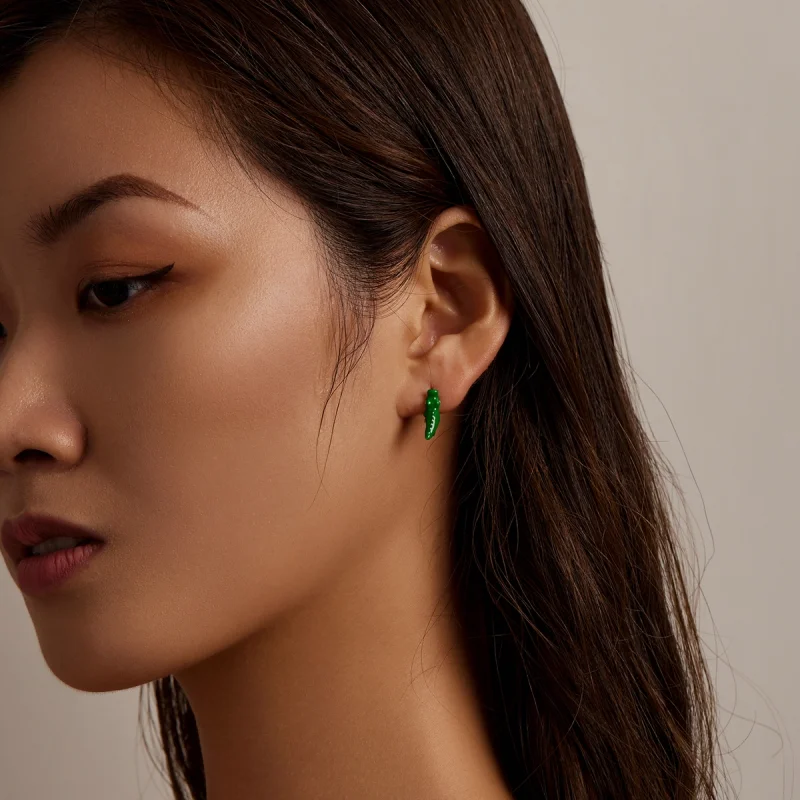 (afbeelding voor) Pandora Style Grappige kleine krokodil Oorknopjes - BSE562 - Bekijken 6