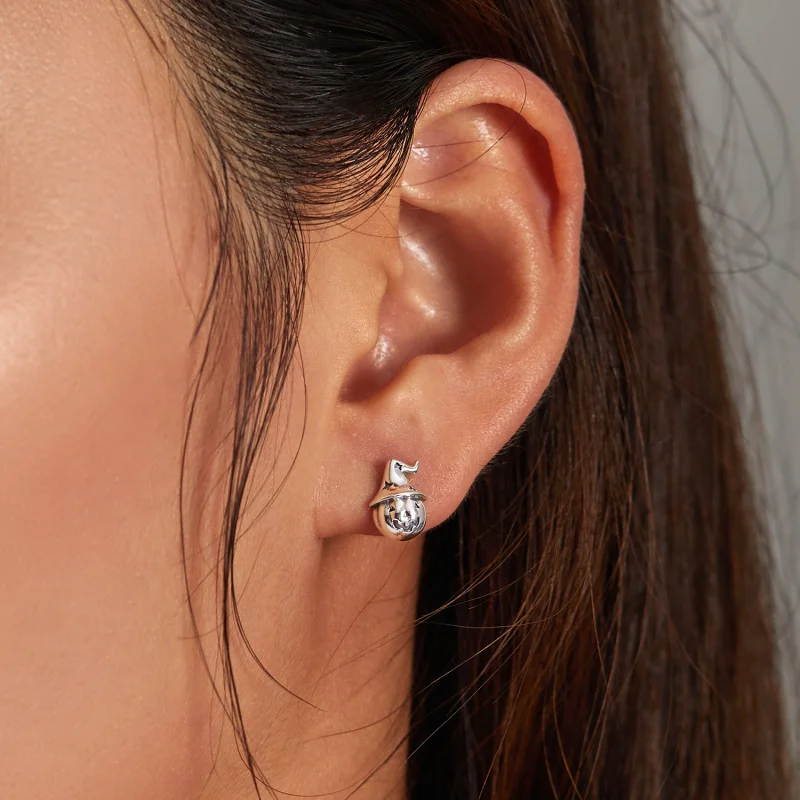 (afbeelding voor) Pandora Style Halloween Pompoen Oorknopjes - BSE537 - Bekijken 7