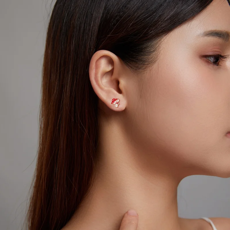 (afbeelding voor) Pandora Style Herfst - Paddenstoelen Oorknopjes - SCE1245 - Bekijken 3