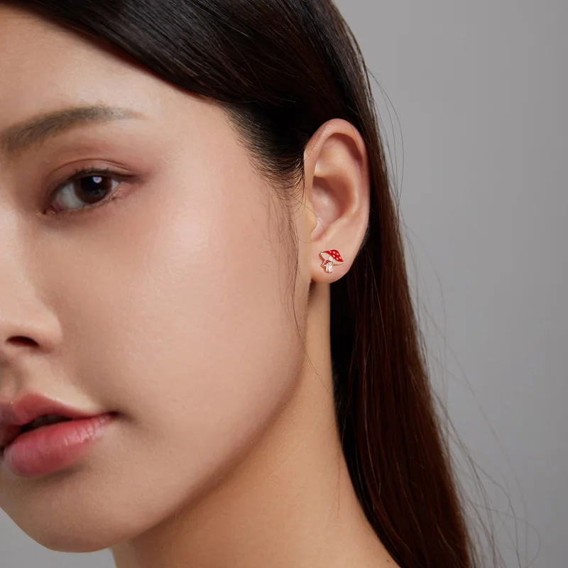 (afbeelding voor) Pandora Style Herfst - Paddenstoelen Oorknopjes - SCE1245 - Bekijken 4