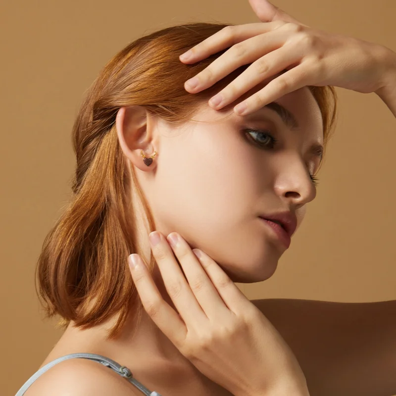 (afbeelding voor) Pandora Style Hertenliefde Oorknopjes - BSE313 - Bekijken 6