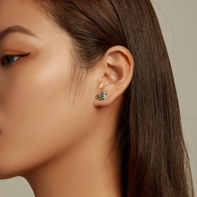 (afbeelding voor) Pandora Style Kameleon Oorknopjes - BSE587 - Bekijken 8