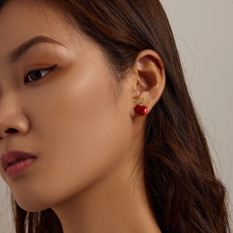 (afbeelding voor) Pandora Style Kerst appels Oorknopjes - SCE1314 - Bekijken 6