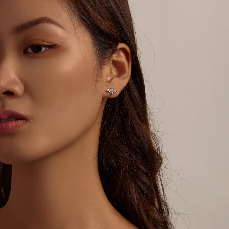 (afbeelding voor) Pandora Style Kleurrijke Bij Oorknopjes - BSE559 - Bekijken 6