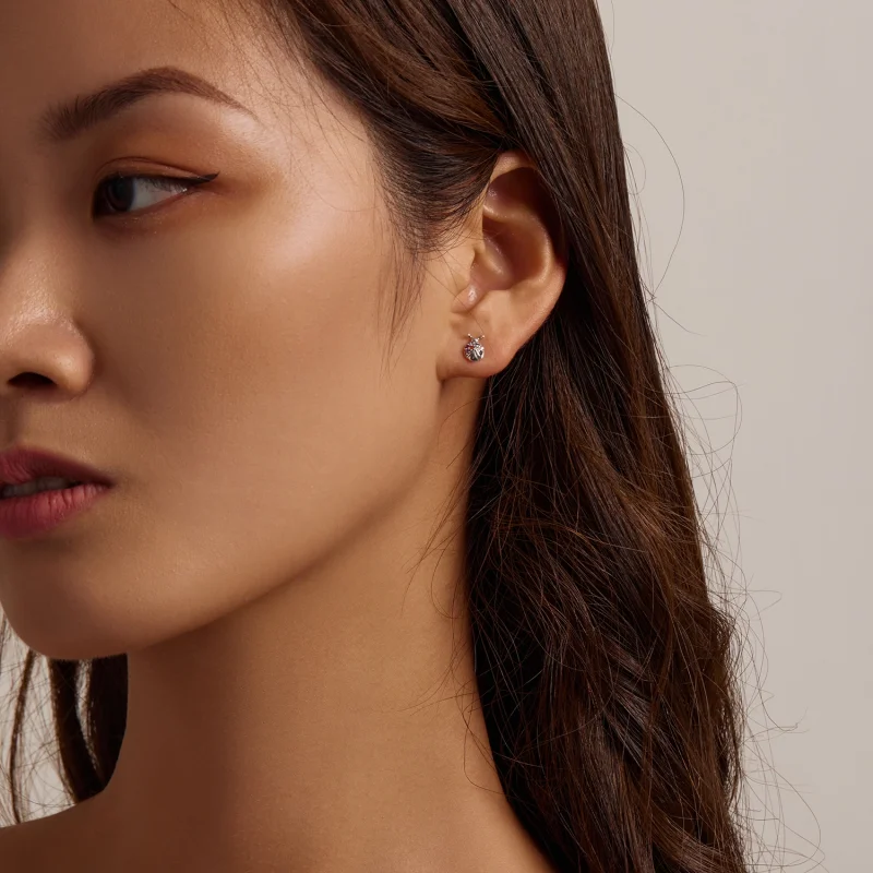 (afbeelding voor) Pandora Style Kleurrijke Kever Oorknopjes - BSE560 - Bekijken 6