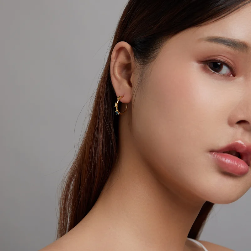 (afbeelding voor) Pandora Style Kleurrijke Zirkoon Oorknopjes - SCE1211 - Bekijken 5